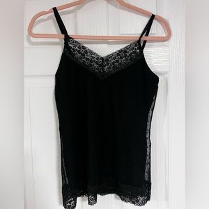 black lace tank